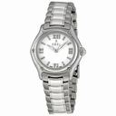 Ebel 1911 White Dial Stainless Steel Ladies Watch 9090211/0465P