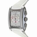 Ebel Brasilia Silver Chronograph Dial White Rubber Automatic Ladies Watch 9126M52-164WC35