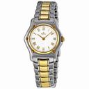 Ebel Classic Lady White Dial Steel and 18K Yellow Gold Ladies Watch 1088901/0260C