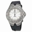 Ebel Sportwave Aquatica Automatic White Dial Black Rubber Men's Watch 1215882