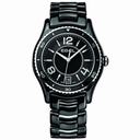 Ebel X-1 Black Dial Black Ceramic and Steel Ladies Watch 1216142