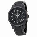Emporio Armani Ceramica Chronograph Black Dial Black Ceramic Men's Watch AR1452