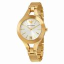 Emporio Armani Chiara Silver Dial Gold- tone Stainless Steel Ladies Watch AR7399