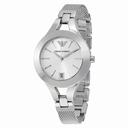 Emporio Armani Chiara Silver Dial Stainless Steel Ladies Watch AR7401