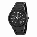 Emporio Armani Chronograph Black Dial Black Ceramic Men's Watch AR1474