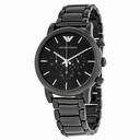 Emporio Armani Classic Black Dial Brushed Black Stainless Steel Men's Watch AR1895