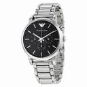 Emporio Armani Classic Black Dial Stainless Steel Chronograph Men's Watch AR1894