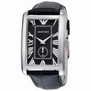 Emporio Armani Classic Black Dial Stainless Steel Quartz Men's Watch AR1604