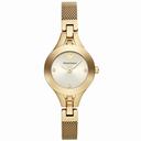 Emporio Armani Classic Champagne Dial Gold-tone Stainless Steel Ladies Watch AR7363