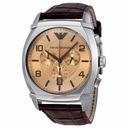 Emporio Armani Classic Chronograph Amber Dial Men's Watch AR0348
