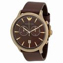 Emporio Armani Classic Chronograph Brown Dial Brown Leather Men's Watch AR1793