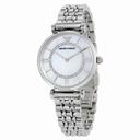 Emporio Armani Classic Mother Of Pearl Dial Stainless Steel Ladies Watch AR1908