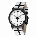 Emporio Armani Classic White Dial Men's Chronograph Watch AR1859