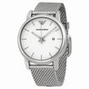 Emporio Armani Classic White Dial Stainless Steel Men's Watch AR1812