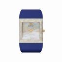 Emporio Armani Fashion Mother Of Pearl Dial Blue Plastic Cuff Ladies Watch AR7396