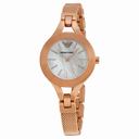 Emporio Armani Mother of Pearl Dial Rose Gold-tone Mesh Ladies Watch AR7329