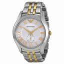 Emporio Armani Silver Dial Two-tone Men's Watch AR1844