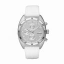 Emporio Armani Sport Chronograh Silver Dial White Silicone Men's Watch AR5929