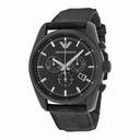 Emporio Armani Sport Chronograph Black Dial Black Canvas Men's Watch AR6051