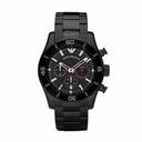 Emporio Armani Sport Chronograph Black Dial Black PVD Men's Watch AR5931