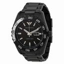 Emporio Armani  Sportivo Black Dial Blaxk Ion-plated Men's Watch AR6049
