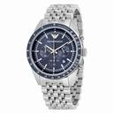 Emporio Armani Sportivo Chronograph Blue Dial Stainless Steel Men's Watch AR6072