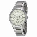 Emporio Armani Sportivo Chronograph Cream Dial Stainless Steel Men's Watch AR2458