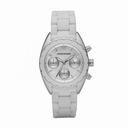 Emporio Armani Sportivo White Dial White Rubber Ladies Watch AR5941