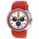 Ferrari F1 Fast Lap White Dial Chronograph Red Leather Men's Watch FE-10-ACC-CP-WT