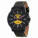 Ferrari Granturismo Chronograph Black and Yellow Dial Black Leather Men's Watch FE-11-IPB-CP-YW