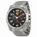 Ferrari Paddock Chronograph Black Carbon Fiber Dial Stainless Steel Men's Watch 830035