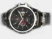 Ferrari Panerai Ferrari Special Editions PAM00060 Black PVD Strap Round Black Dial Watch