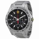 Ferrari Scuderia Chronograph Black Dial Stainless Steel Men's Watch 830048