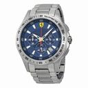 Ferrari Scuderia Chronograph Blue Dial Stainless Steel Men's Watch 830049