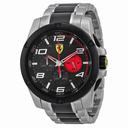 Ferrari Scuderia Paddock Chronograph Black Dial Two-tone Men's Watch 830032