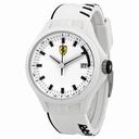Ferrari Scuderia Pit Crew White Dial White Silicone Men's Watch 830124