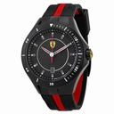 Ferrari Scuderia Race Day Black Dial Black and Red Silicone Men's Watch 830079