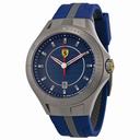 Ferrari Scuderia Race Day Blue Dial Blue and Grey Silicone Men's Watch 830081