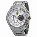 Ferrari Scuderia Race Day Chronograph White Dial Stainless Steel Men's Watch 830082