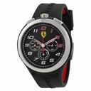 Ferrari Scuderia Ready Set Go Chronograph Black Dial Black Silicone Men's Watch 830100