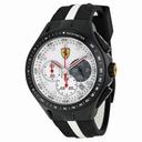 Ferrari SF 103 Textures of Racing White Dial Black and White Silicone Men's Watch 830024