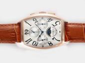 Franck Muller Cintree Curvex Chronograph 9880-CCQP Manual Winding Midsize Watch