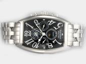 Franck Muller Cintree Curvex Chronograph 9880-CCQP Midsize Stainless Steel Case 36x49mm Watch