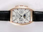 Franck Muller Cintree Curvex Chronograph 9880-CCQP White Dial Rectangle Manual Winding Watch