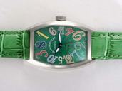 Franck Muller Cintree Curvex Crazy Hours 8880-CH-CODE-ACBL Automatic Green Dial Rectangle Watch