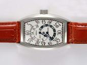 Franck Muller Cintree Curvex Jumping Hours 9880HS DT L White Dial Automatic 32x46mm Watch