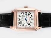 Franck Muller Conquistador Line 9000-CC-SC-KING Midsize Rose Gold Case Watch