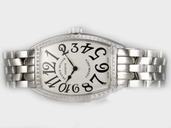 Franck Muller Curvex 1752 QZ ACBACE Stainless Steel Bezel White Dial Quartz Watch