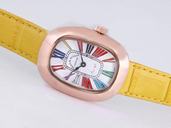Franck Muller Long Island 1000-SC White Dial 25x34mm Rose Gold Case Watch