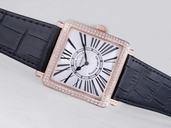 Franck Muller Master Square Diamond 6002 L QZ Mens 42x42mm Watch